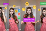 Holly gravou o vídeo e postou na rede social 'TikTok'. (Imagem: Reprodução)