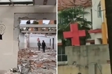 Autoridades chinesas destruíram cruzes e demoliram uma igreja durante quarentena. (Foto: Twitter)