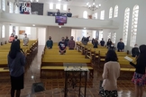 Igreja em Santa Catarina retomou os cultos seguindo as limitações estabelecidas. (Foto: Divulgação)