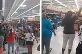 Grupo se uniu para um momento de adoração dentro do Walmart, na Pensilvânia. (Foto: Reprodução/Facebook)