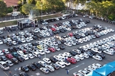 O culto foi celebrado pela Primeira Igreja Batista de Marília no estacionamento de um shopping da cidade. (Foto: Primeira Igreja Batista de Marília)
