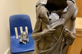 Uma estátua de Jesus foi encontrada decapitada na Igreja Católica Bom Pastor, no sudoeste de Miami-Dade. (Foto: Arquidiocese de Miami)