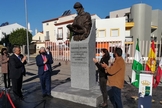 Inauguração da estátua de Casiodoro de Reina, em Santiponce, na Espanha. (Foto: Governo da Andaluzia)