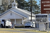 O tiroteio aconteceu na Igreja Metodista Starrville, no Texas. (Foto: Zak Wellerman/Tyler Morning Telegraph)