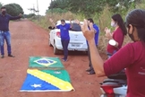 Moradores de Guarantã do Norte fazem corrente de oração para pacientes que estão internados com Covid-19. (Foto: Reprodução).