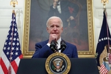 Joe Biden em discurso na Casa Branca, em 22 de janeiro de 2021. (Foto: Reuters/Jonathan Ernst)