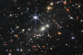 A primeira imagem divulgada pelo telescópio espacial Webb mostra em detalhes uma seção do universo distante. (Foto: NASA, ESA, CSA, STScI, Webb)