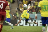 Richarlison na partida do Brasil x Sérvia na Copa do Mundo 2022. (Foto: Lucas Figueiredo/CBF)