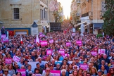 Manifestantes na capital de Malta. (Foto: Life Network Foundation Malta/Facebook)