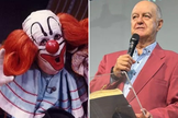 Wanderley Tribeck interpretando o palhaço Bozo, e pregando. (Foto: Instagram/Wanderley Tribeck)