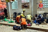 O grave acidente deixou vários fiéis feridos. (Foto: CBMDF/Divulgação).