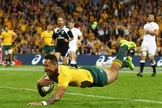 Israel Folau é considerado craque da liga de rúgbi australiana, defendendo o Waratahs. (Foto: Cameron Spencer/Getty Images)