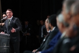 Presidente Jair Bolsonaro na abertura do fórum “O Controle no Combate à Corrupção”. (Foto: Marcos Corrêa/PR)