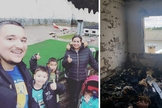 O casal Bruno e Viviane Romeiro e seus filhos, Lucca, Théo e Luan. (Foto: Arquivo pessoal)