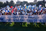 Marcha das Nações pede oração pela paz em Jerusalém. (Foto: Israel365 News)