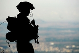 Soldado das Forças de Defesa de Israel na base militar das Colinas de Golã. (Foto: Israel Defense Forces)