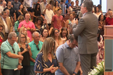O presidente Jair Bolsonaro participou de culto e recebeu uma oração. (Foto: Igreja Memorial Batista de Brasília)