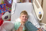 Levi Stock, de 11 anos, está em boas condições. (Foto: Arquivo pessoal)