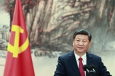 Presidente chinês, Xi Jinping, na inauguração de um comitê do Partido Comunista em Pequim, na China. (Foto: Lintao Zhang/Getty Images)