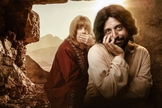 Gregório Duvivier e Fábio Porchat interpretam Jesus e o diabo no filme do Porta dos Fundos. (Foto: Netflix)
