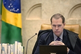 O presidente do STF em sessão, Dias Toffoli, plenária por videoconferência. (Foto: Rosinei Coutinho/SCO/ STF)