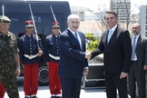 O presidente eleito Jair Bolsonaro recebe a visita do primeiro-ministro de Israel, Benjamin Netanyahu, em Copacabana. (Foto: Fernando Frazão/Agência Brasil)