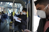 Passageiros em transporte público de Jerusalém. (Foto: Yossi Zamir/Flash90)