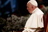 Papa Francisco na Via-Sacra em 2019. (Foto: Daniel Ibáñez/ACI Prensa)
