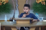 João Wallace compartilhou seu testemunho durante o culto de adolescentes da AD Belém Campinas, no dia 2 de novembro. (Imagem: Facebook / AD Belém Campinas)