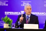 Evangelista Franklin Graham em coletiva de imprensa no RJ. (Foto: Franklin Graham/Facebook)