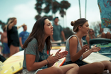 Ministério de intercessão é feito nas praias. (Foto: Catch The Wave)