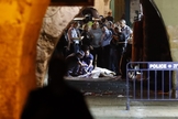 Polícia investiga assassinatos na Cidade Velha de Jerusalém. (Foto: Ahmad Gharabli/AFP)