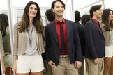 A top model Isabella Fiorentino e o stylist Arlindo Grund deram dicas de moda à Monia da Silva. (Foto: Reprodução/SBT)