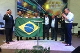 Pastores da Grande São Paulo em momento de oração pelo Brasil (Foto: Reprodução/TV Berno)