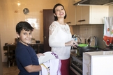 Andressa Urach mora com o filho, Arthur, de 9 anos, em um apartamento na capital paulista. (Foto: Iwi Onodera / Ego)