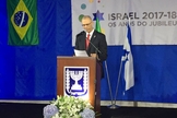 Embaixador israelense Yossi Shelley no 69º aniversário do Estado de Israel. (Foto: Guiame/Marcos Correa)