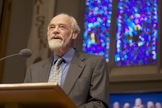 Pastor Eugene Peterson em palestra na Universidade da Igreja Presbiteriana, em Seattle, em 2009. (Foto: Creative Commons)