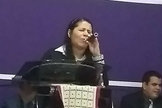 Vera Lúcia faleceu enquanto ministrava em um culto em Campo Grande, no Mato Grosso do Sul. (Foto: Reprodução)