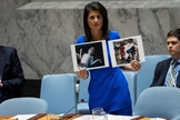 A embaixadora dos Estados Unidos na ONU, Nikki Haley, se tornou uma grande defensora de Israel. (Foto: Drew Angerer/Getty Images)