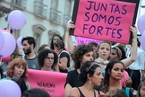 "Mulheres em protesto feminista no Rio de Janeiro". (Foto: Fernando Frazão/Agência Brasil)