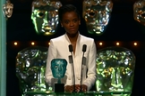 Letitia Wright agradece a Deus durante premiação da BAFTA, em 09 fevereiro de 2019. (Foto: Reprodução/YouTube)