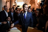 Líder da oposição venezuelana e autoproclamado presidente interino, Juan Guaidó, na Assembleia Nacional. (Foto: Juan Barreto/AFP)
