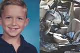 Landon Whitley, aos 8 anos, sofreu um acidente junto com seus pais quando voltavam da igreja. (Foto: Arquivo Pessoal)