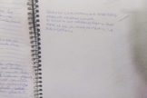 Citação da bíblia satânica no caderno de Guilherme Taucci, um dos autores do massacre em Suzano. (Foto: Talita Marchao/UOL)