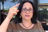 Ministra Damares grava vídeo em Aracajú: “Fico no governo até quando o presidente Bolsonaro quiser”. (Foto: Reprodução/Vídeo)