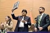 Presidente boliviano Evo Morales aprova a Lei da Liberdade Religiosa no país. (Foto: Reprodução/Correo del Sur)