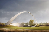 Maquete aprovada do Muro das Orações Respondias, que será inaugurado em 2022 na cidade inglesa de Birmingham. (Foto: Reprodução/Premier)