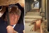 Com uma marreta, embaixador americano David Friedman abre parede que inaugura Estrada dos Peregrinos como nova via para o turismo em Jerusalém. (Foto: Reprodução/Menorah)