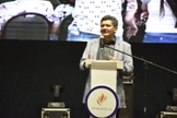 Presidente da feira, Francisco Everton, falou sobre a importância da ExpoEvangélica. (Foto: Irion Oliveira/Guiame)