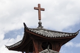 Telhado de igreja cristã chinesa. (Foto: Shutterstock)